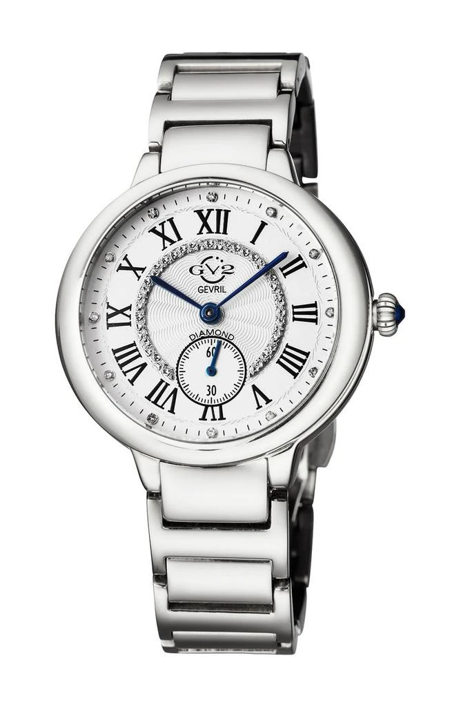 商品Gevril|Women's Gv2 Rome Diamond Swiss Watch, 36 mm - 0.057 ctw,价格¥2759,第1张图片