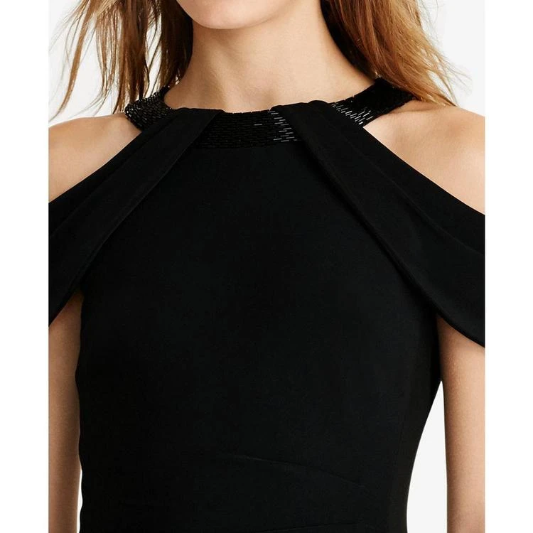 商品Ralph Lauren|Off-The-Shoulder Beaded Neckline Jersey Dress,价格¥1265,第3张图片详细描述