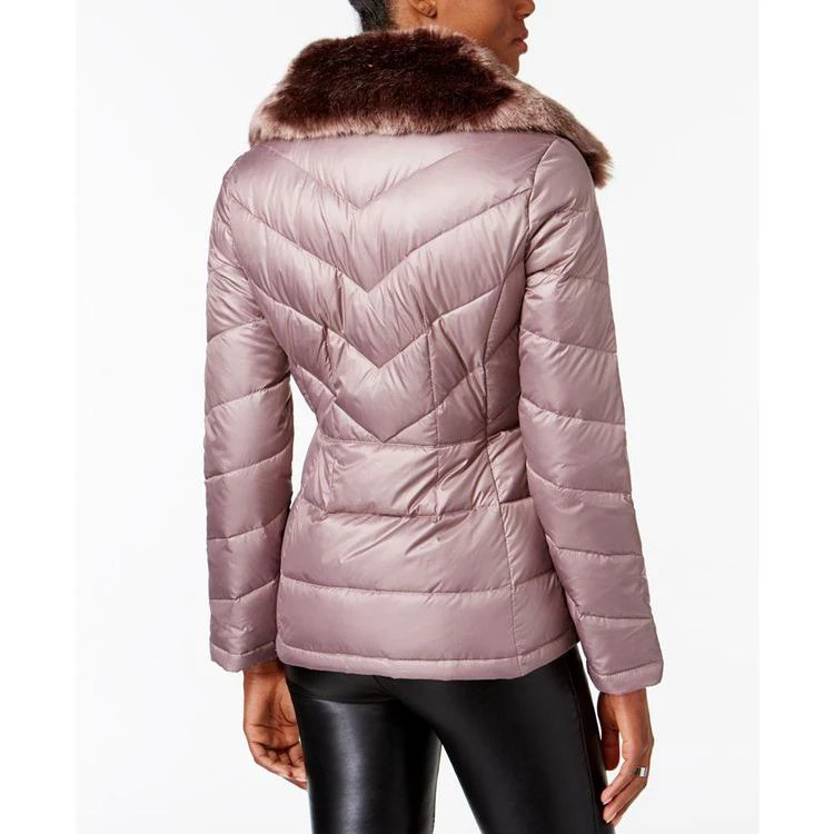 商品Kenneth Cole|Faux-Fur-Collar Down Puffer Coat, Created for Macy's,价格¥749,第2张图片详细描述