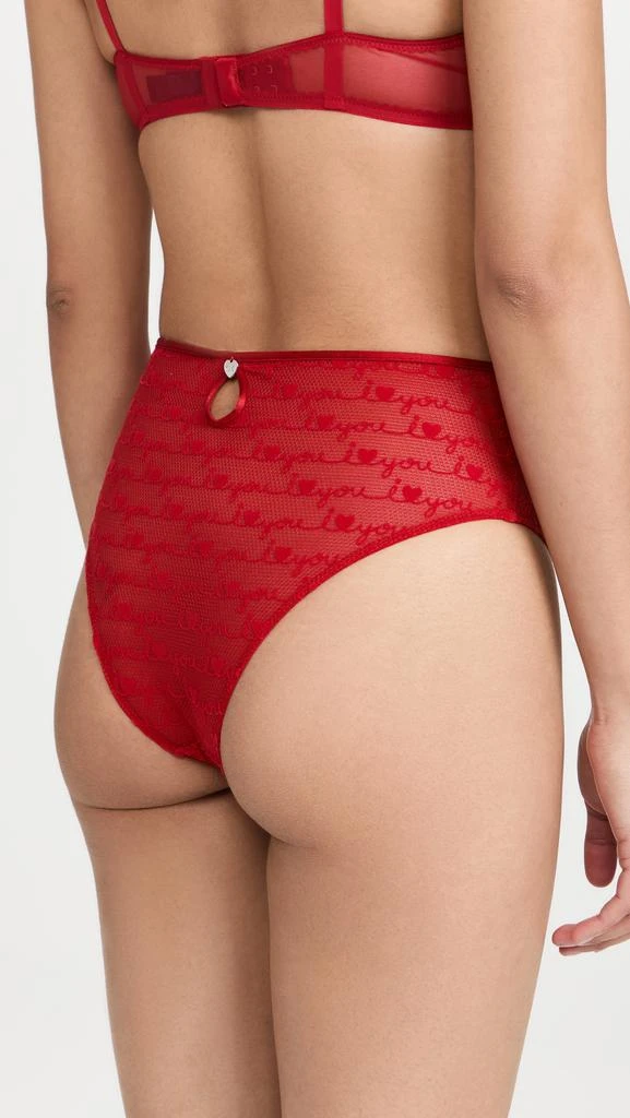 商品Calvin Klein|Calvin Klein Underwear I Heart You High Leg Tanga 短内裤,价格¥68,第3张图片详细描述