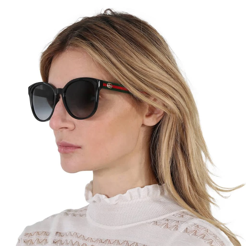 商品Gucci|Grey Gradient Round Ladies Sunglasses GG0854SK 001 56,价格¥1664,第2张图片详细描述