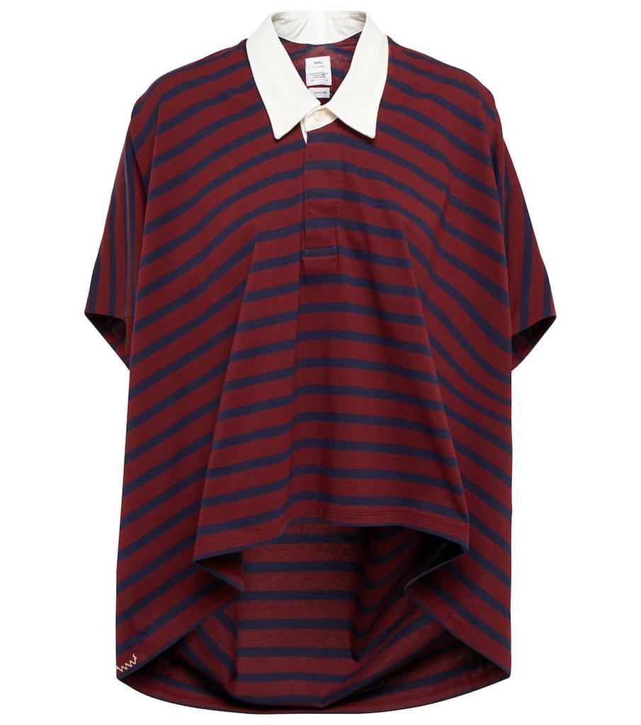 商品VisVim|Striped cotton polo top,价格¥3134,第1张图片