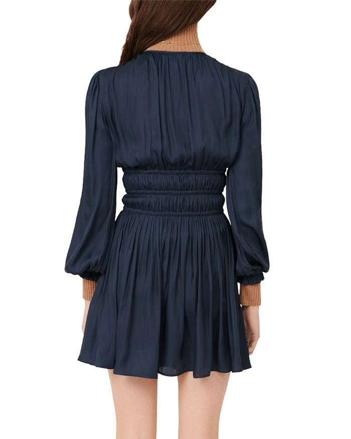 商品Maje|Riane Satin Mini Dress,价格¥2211,第2张图片详细描述