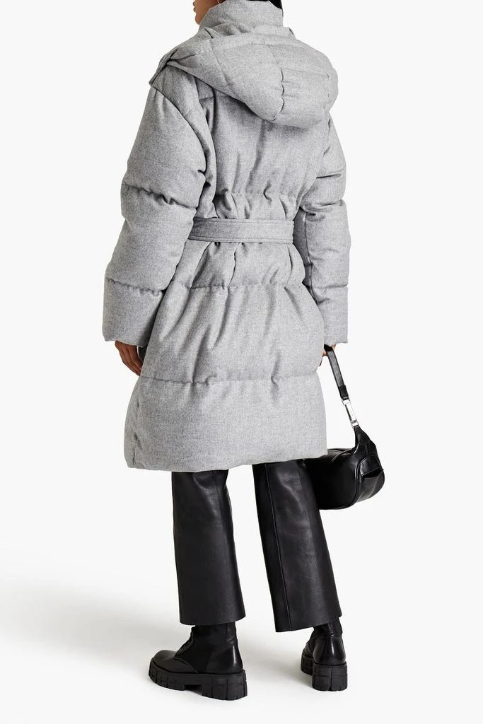 商品Joseph|Celida quilted wool, TENCEL™ and cashmere-blend flannel hooded down coat,价格¥3057,第3张图片详细描述