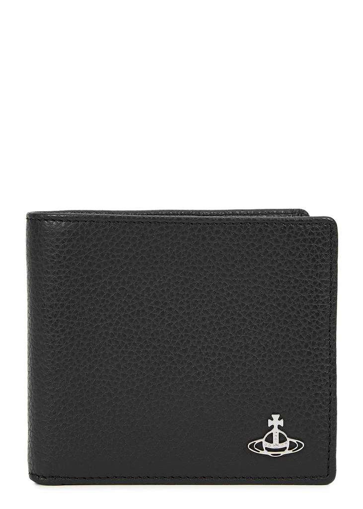 商品Vivienne Westwood|Black logo leather wallet,价格¥1333,第1张图片