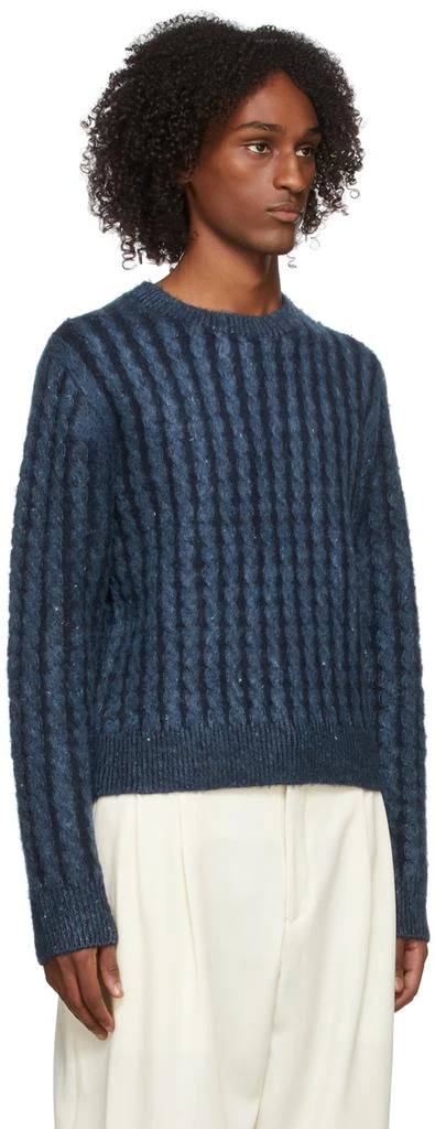 商品Acne Studios|Indigo Cable Knit Crewneck,价格¥1104,第2张图片详细描述