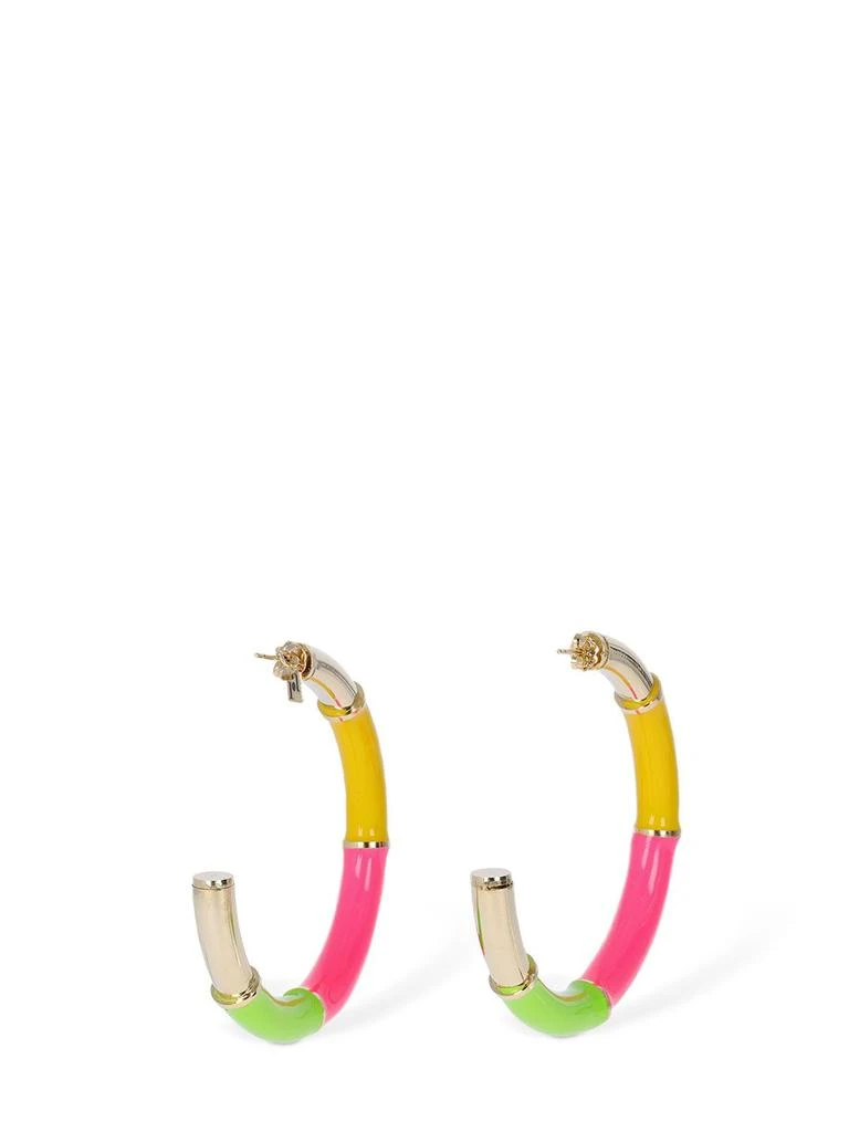 商品ROSANTICA|Candy Enamel Hoop Earrings,价格¥833,第3张图片详细描述