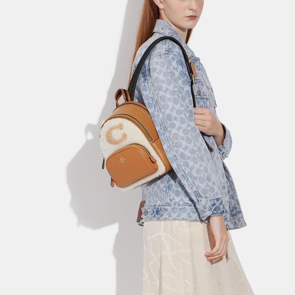 商品Coach|Coach Outlet Mini Court Backpack With Coach Motif,价格¥1521,第5张图片详细描述