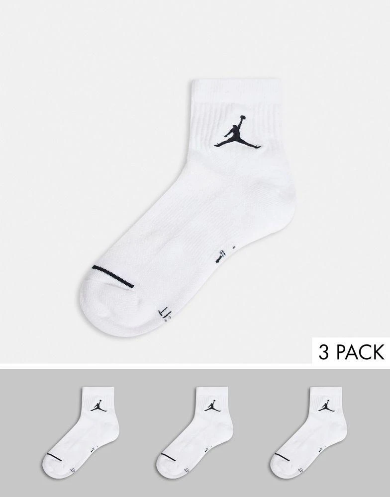 商品Jordan|Jordan Everyday Max 3 pack ankle socks in white,价格¥154,第1张图片