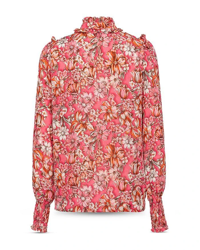Floral Print Tie Neck Blouse 商品