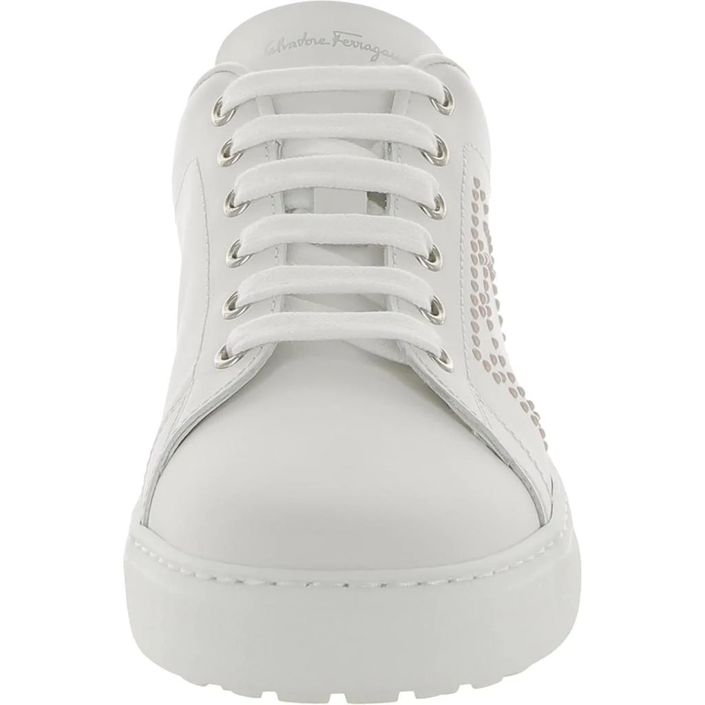 商品Salvatore Ferragamo|Pierre Womens Leather Low Top Casual and Fashion Sneakers,价格¥3168,第2张图片详细描述