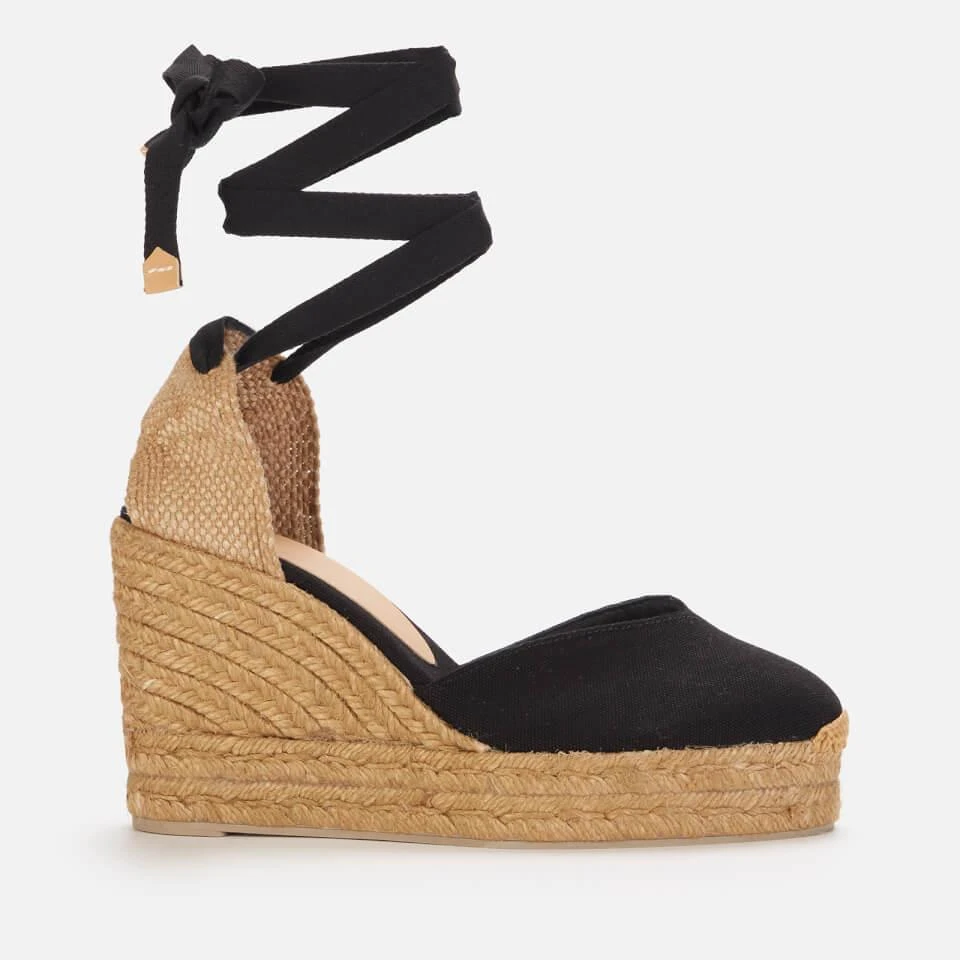 商品CASTAÑER|CASTAÑER WOMEN'S CHIARA 8ED CANVAS WEDGED ESPADRILLES,价格¥1067,第1张图片