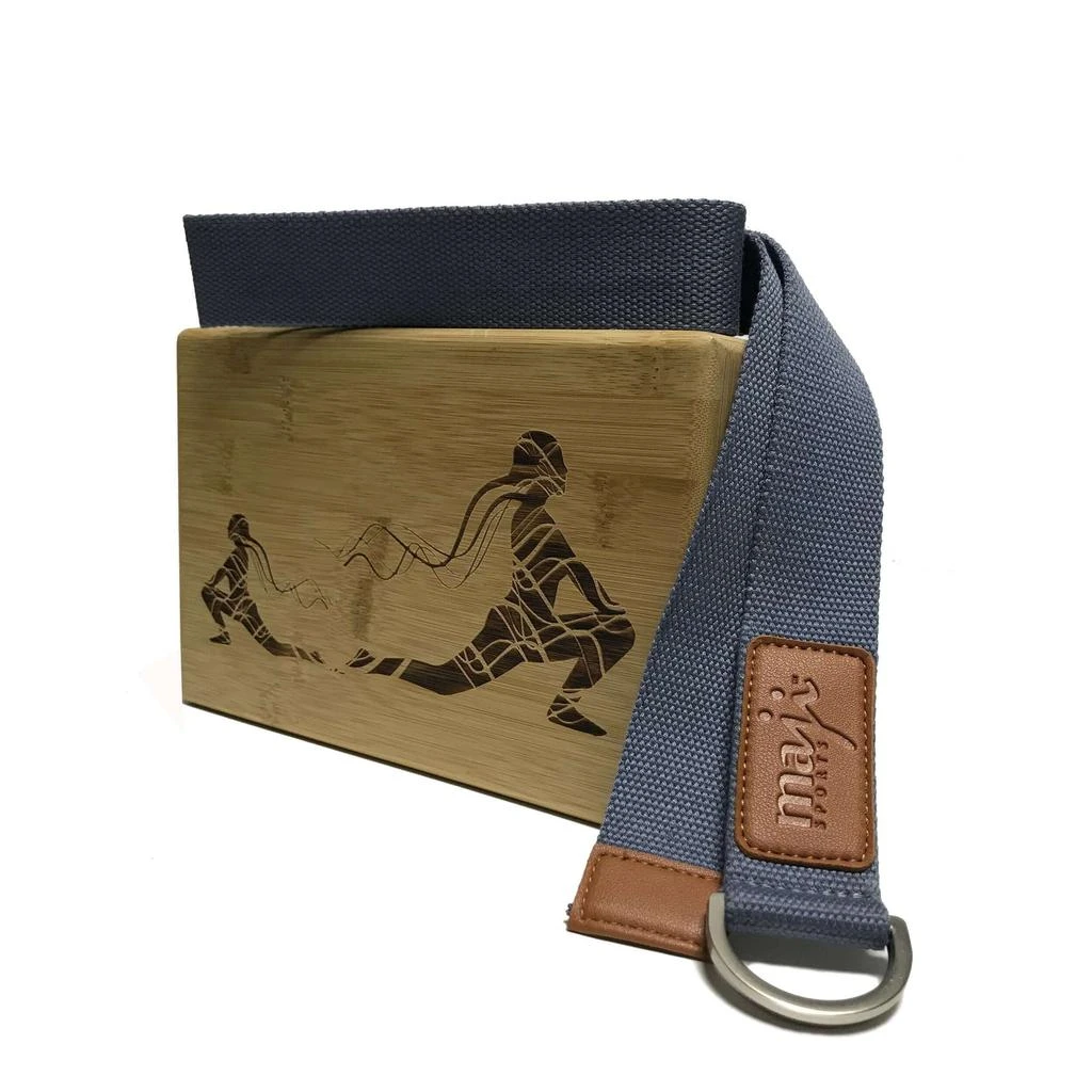 商品Maji Sports|Laser Engraved Bamboo Block & Strap Combo,价格¥433,第4张图片详细描述