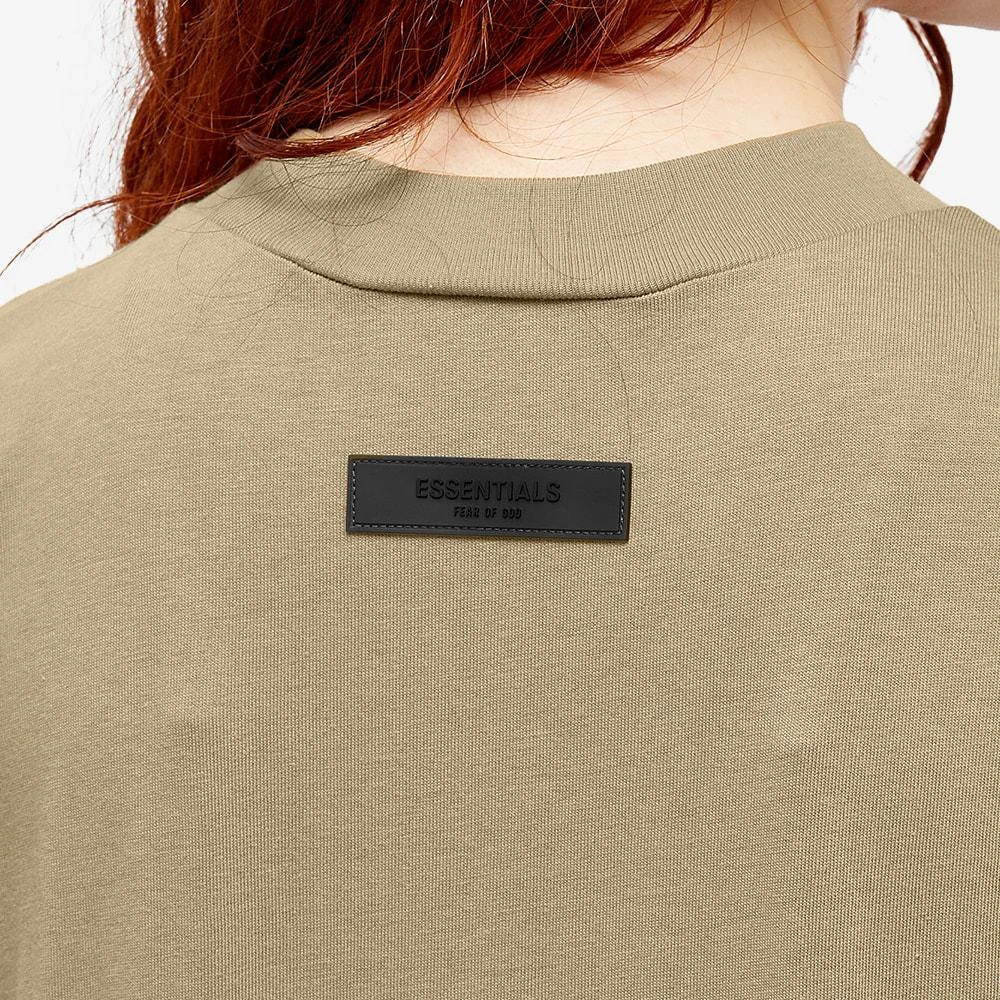 商品Essentials|FEAR OF GOD ESSENTIALS Women's Logo Tee - Oak,价格¥282,第5张图片详细描述