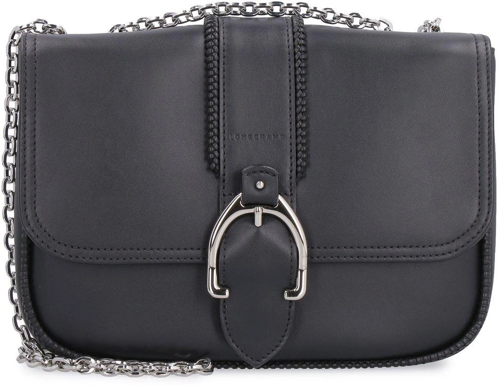 商品Longchamp|Longchamp Logo Embossed Chained Shoulder Bag,价格¥2682,第1张图片