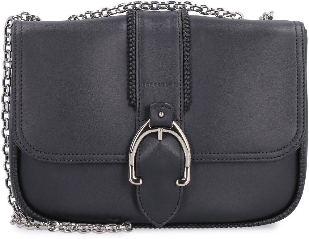 商品Longchamp|Longchamp Logo Embossed Chained Shoulder Bag,价格¥2256,第1张图片