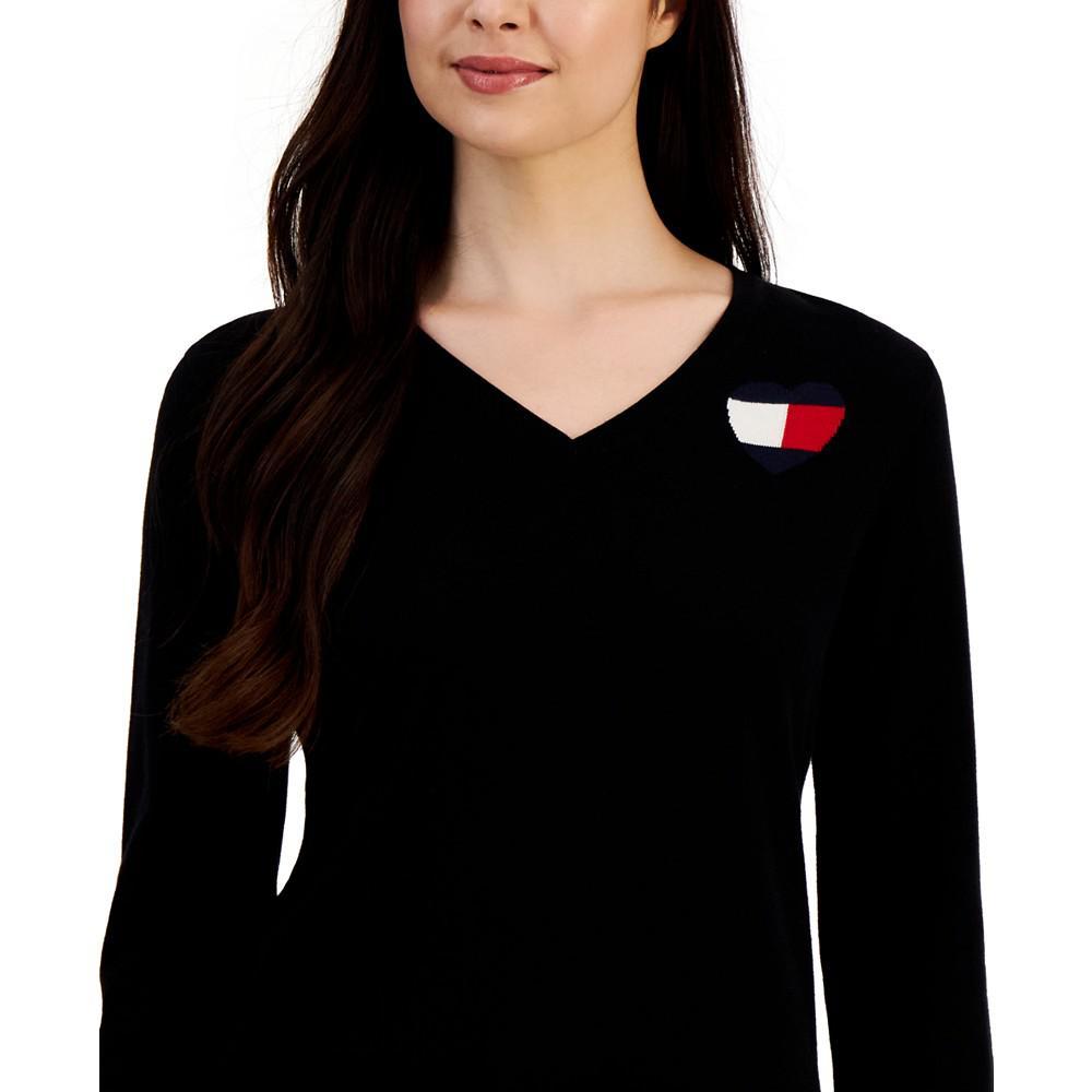 商品Tommy Hilfiger|Women's Global Heart Ivy Sweater,价格¥392,第5张图片详细描述