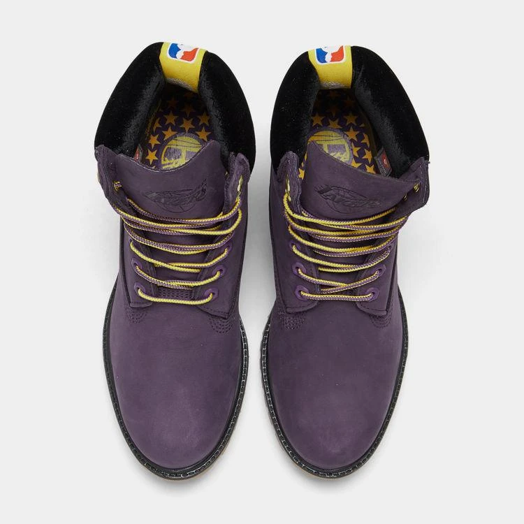 商品Timberland|Men's Timberland x NBA Los Angeles Lakers 6 Inch Classic Boots,价格¥979,第5张图片详细描述