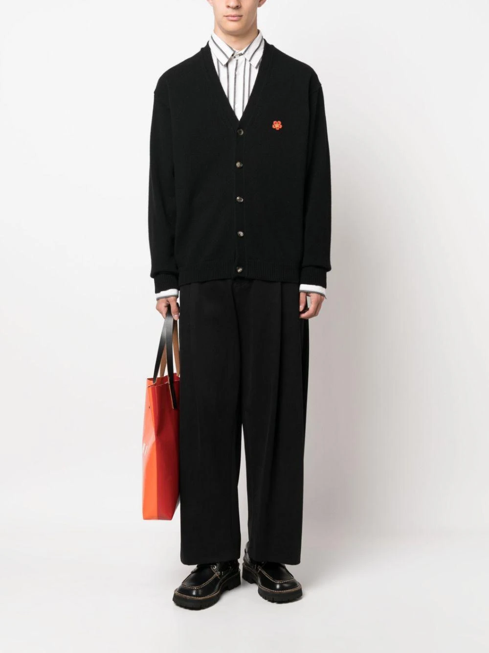 商品【商品预售7天】 Kenzo|Kenzo 男士针织毛衣 FD65CA4183LC99J 黑色,价格¥2370,第4张图片详细描述