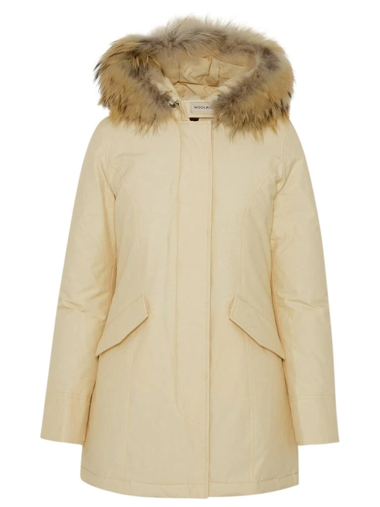 商品Woolrich|WHITE COTTON ARTIC PARKA,价格¥3105,第1张图片