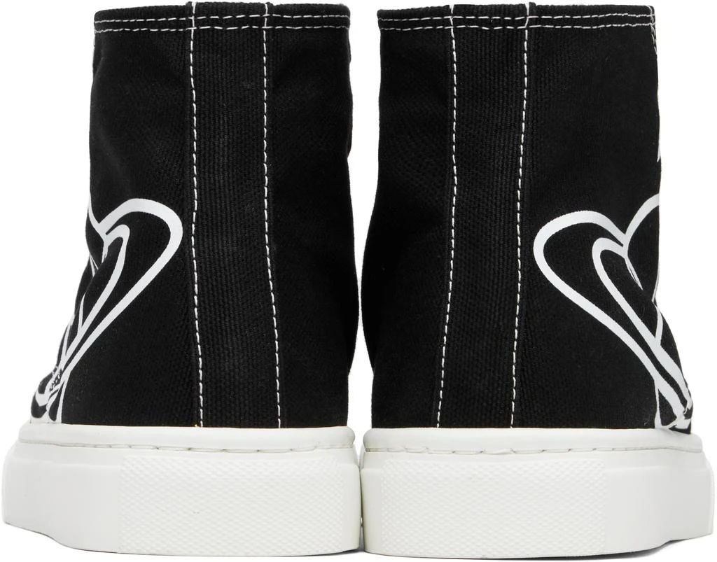 商品Vivienne Westwood|Black Plimsoll High Top Canvas Sneakers,价格¥2879,第2张图片详细描述