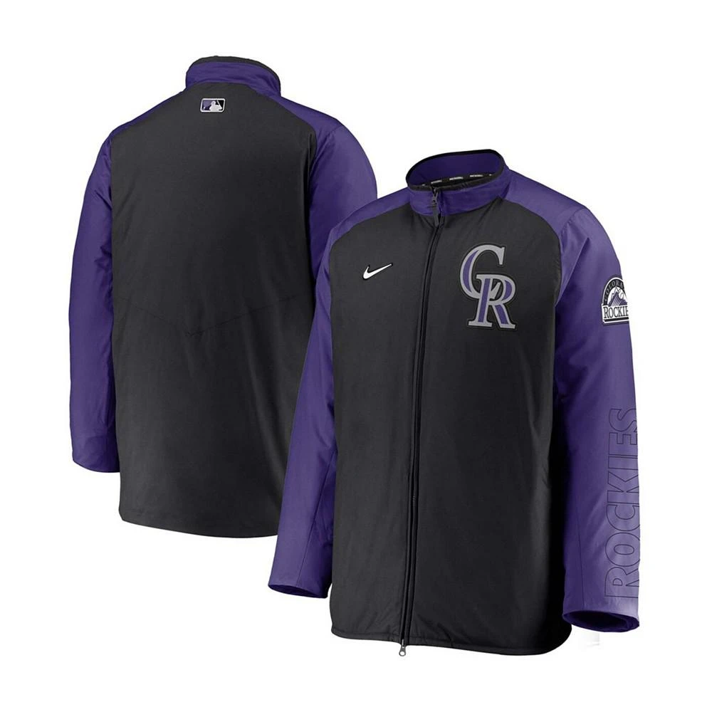 商品NIKE|Men's Black Colorado Rockies Authentic Collection Dugout Full-Zip Jacket,价格¥1493,第1张图片
