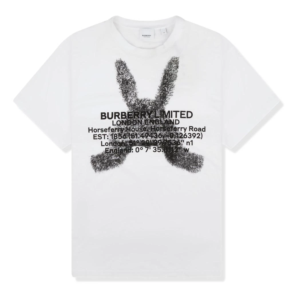 商品Burberry|Burberry Montage Print White T Shirt,价格¥3339,第1张图片