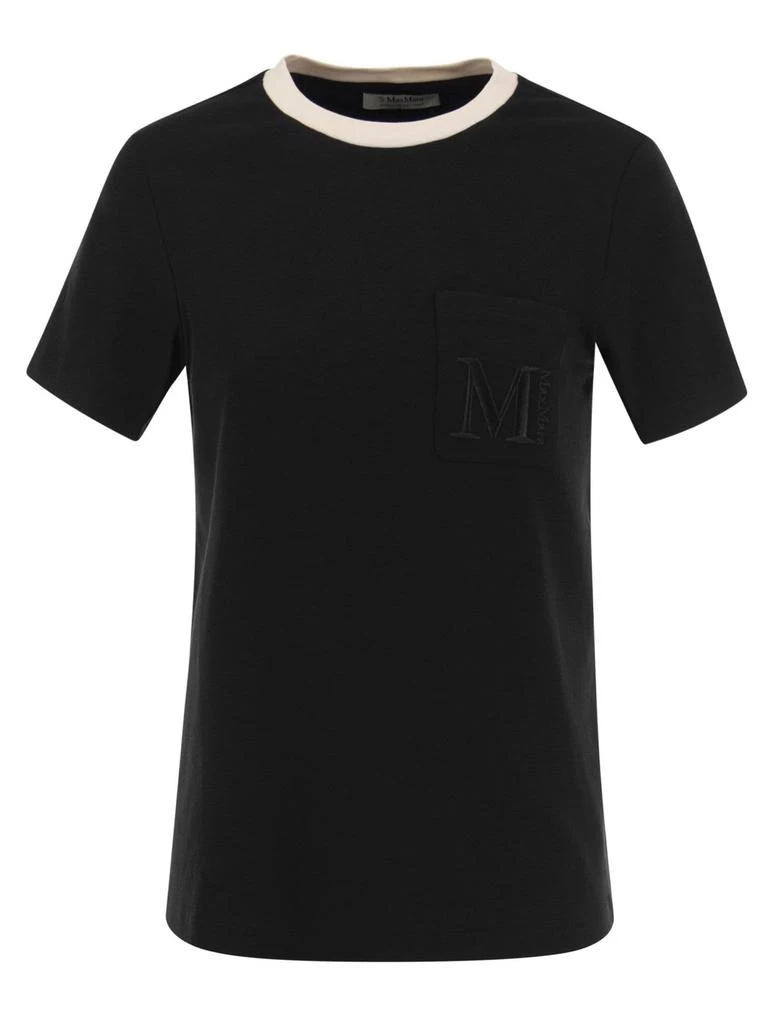 商品Max Mara|'S Max Mara Logo Embroidered Crewneck T-Shirt,价格¥520,第1张图片