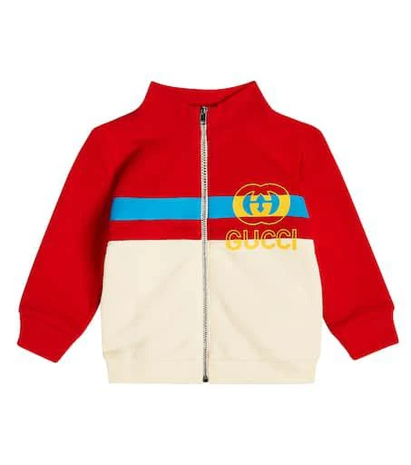商品Gucci|婴幼儿 — Interlocking G棉质运动夹克,价格¥3188,第1张图片