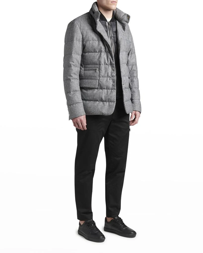 商品Moncler|Men's Danthonie Glen Check Down Jacket,价格¥22955,第3张图片详细描述