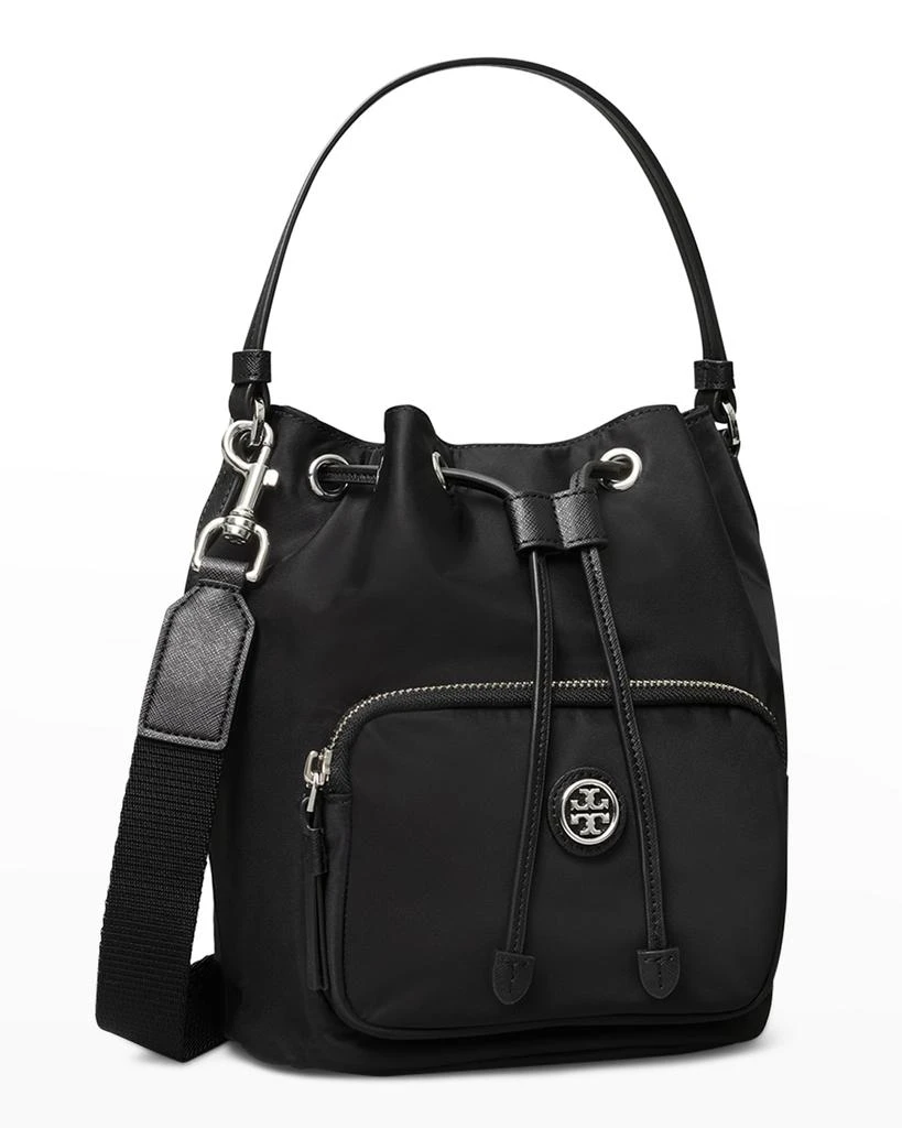 商品Tory Burch|Virginia Recycled Nylon Bucket Bag,价格¥1916,第4张图片详细描述