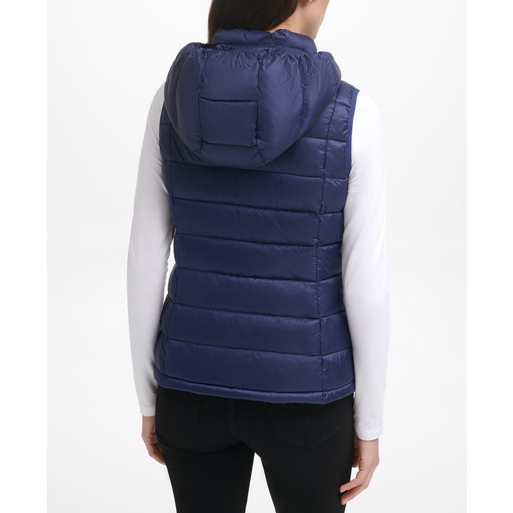 Women's Packable Hooded Down Puffer Vest, Created for Macy's商品第2张图片规格展示