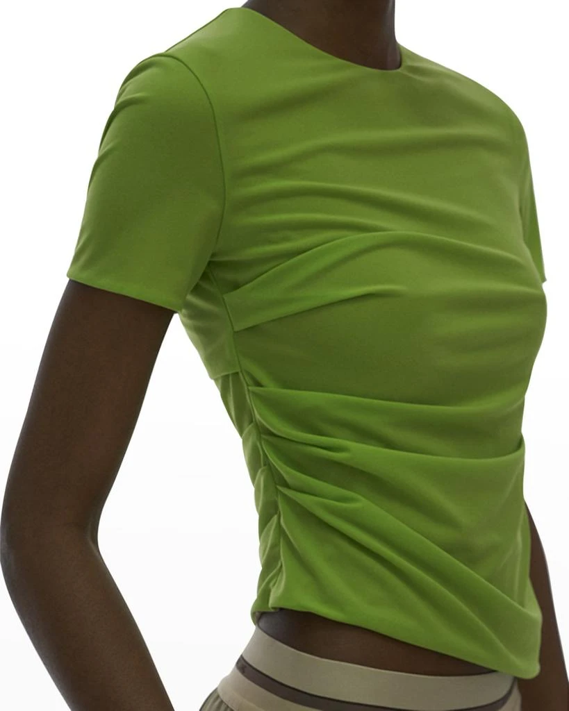 商品Helmut Lang|Gathered Asymmetric Crewneck Tee,价格¥475,第5张图片详细描述