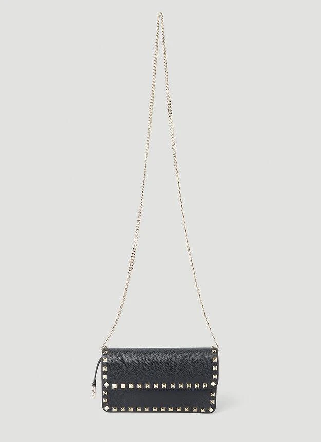 商品Valentino|Rockstud Shoulder Bag in Black,价格¥8151,第1张图片