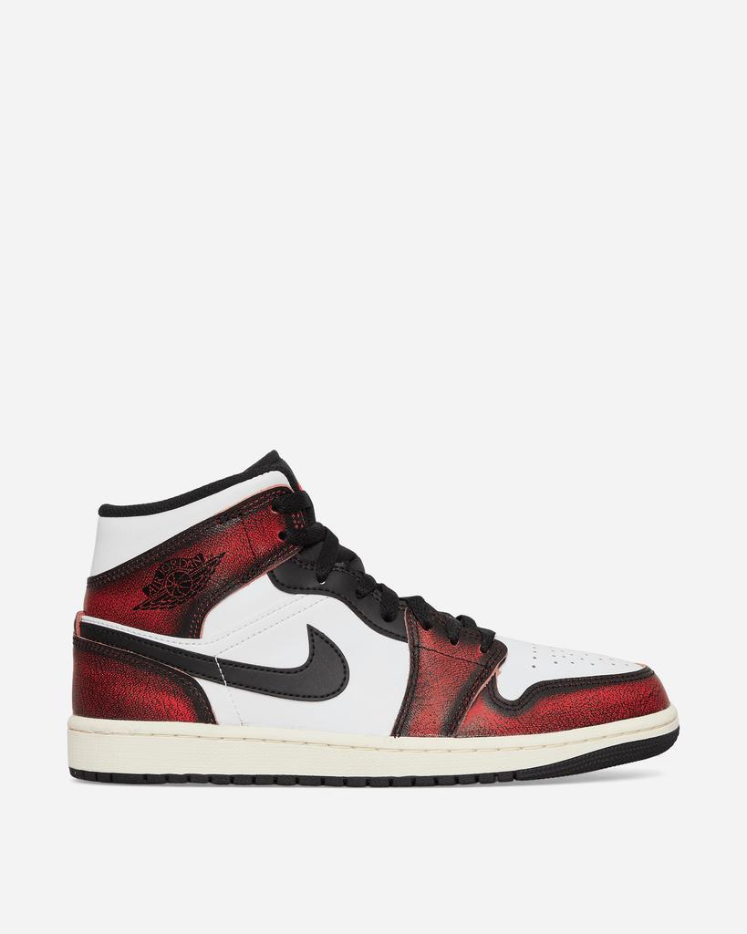 商品Jordan|Air Jordan 1 Mid SE Wear-Away Sneakers Infrared,价格¥1022,第1张图片