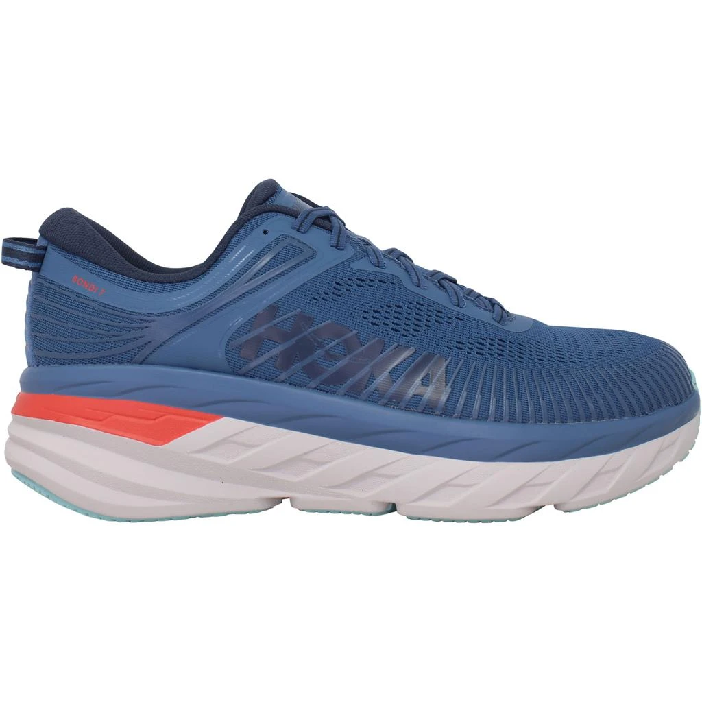 商品Hoka One One|Hoka Bondi 7 Blue/White-Red  1110530/RTOS Men's,价格¥892,第1张图片