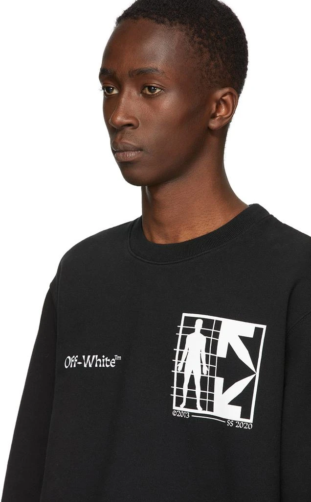 商品Off-White|Black Half Arrows Man Sweatshirt,价格¥2548,第4张图片详细描述