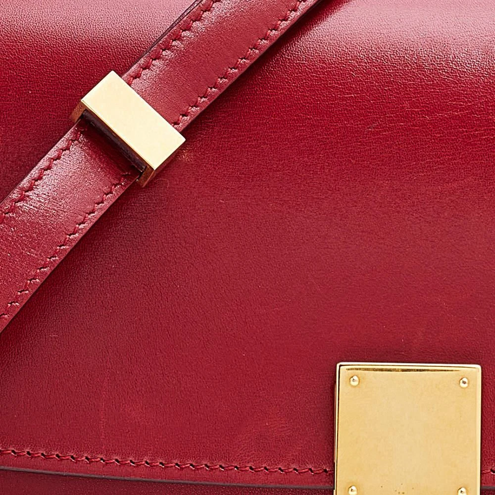 商品[二手商品] Celine|Celine Red Leather Medium Classic Box Shoulder Bag,价格¥7453,第5张图片详细描述