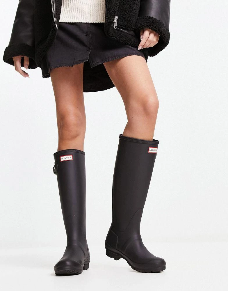 商品Hunter|Hunter Original tall wellington boots in black,价格¥1355,第1张图片