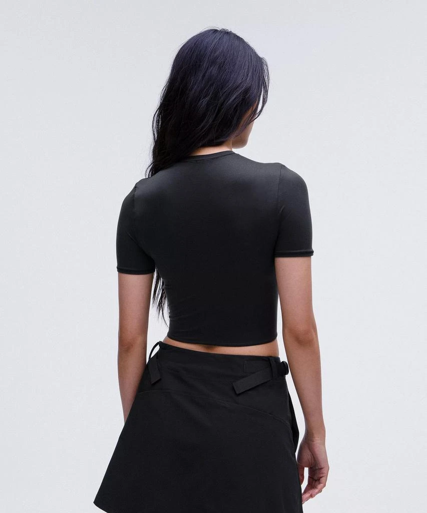 商品Lululemon|Wundermost Ultra-Soft Nulu Crewneck Cropped T-Shirt,价格¥372,第3张图片详细描述