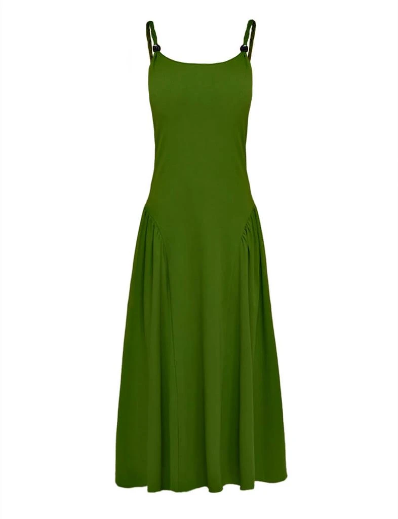 商品Pixie Market|Olive Bead Strap Dress,价格¥613,第4张图片详细描述