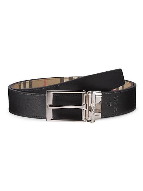 商品Burberry|Louis Leather Belt,价格¥3460,第1张图片