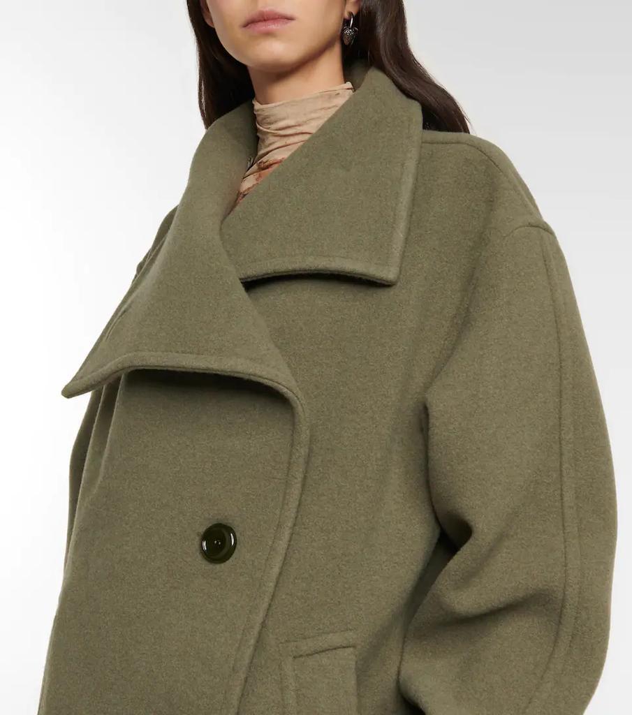 商品Acne Studios|Funnel-neck wool-blend coat,价格¥7367,第7张图片详细描述
