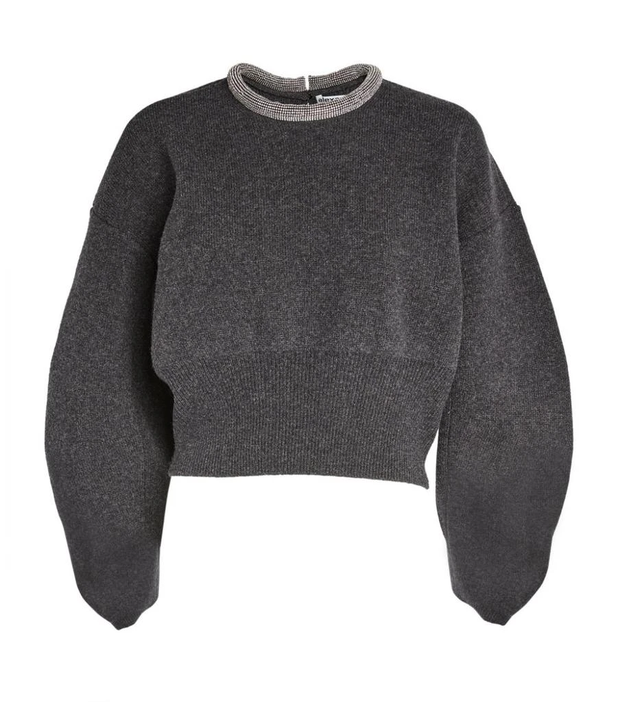 商品Alexander Wang|Crystal-Trim Sweater,价格¥8249,第1张图片