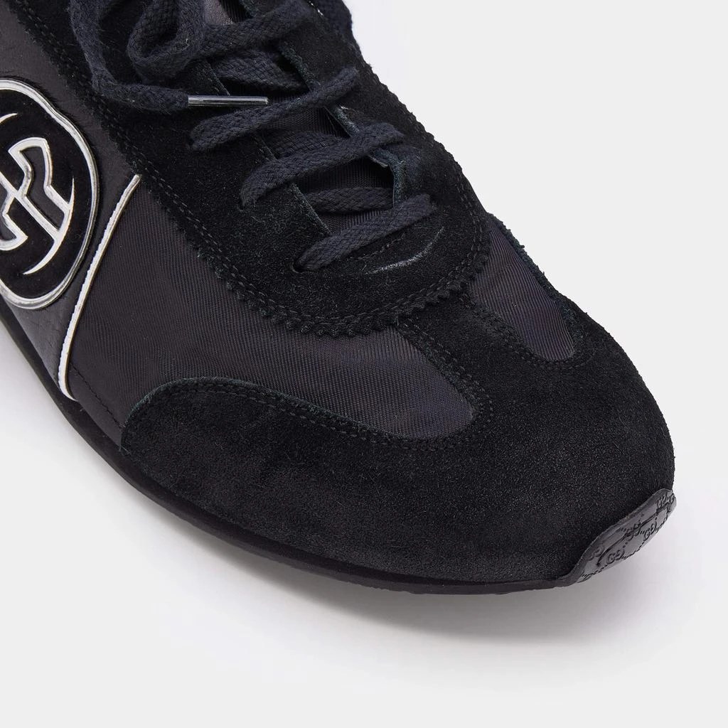 Gucci Black Suede And Nylon GG Low Top Sneakers Size 44.5 商品