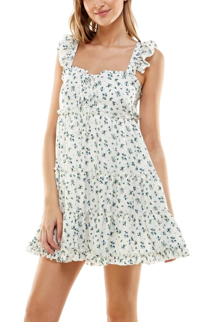商品ROW A|Floral Ruffle Tiered Minidress,价格¥271,第4张图片详细描述