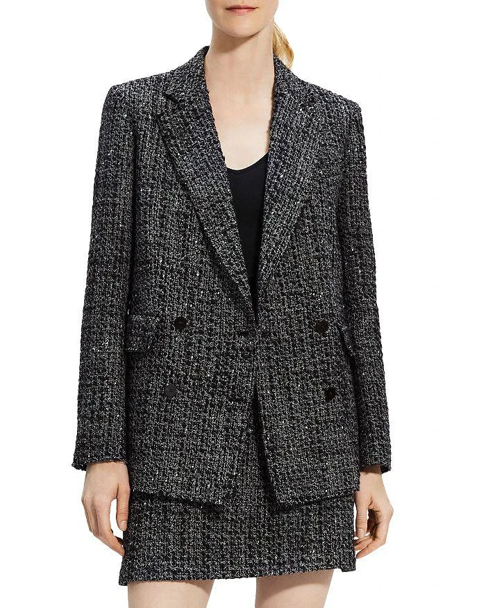 商品Theory|Piazza Tweed Blazer,价格¥1328,第1张图片