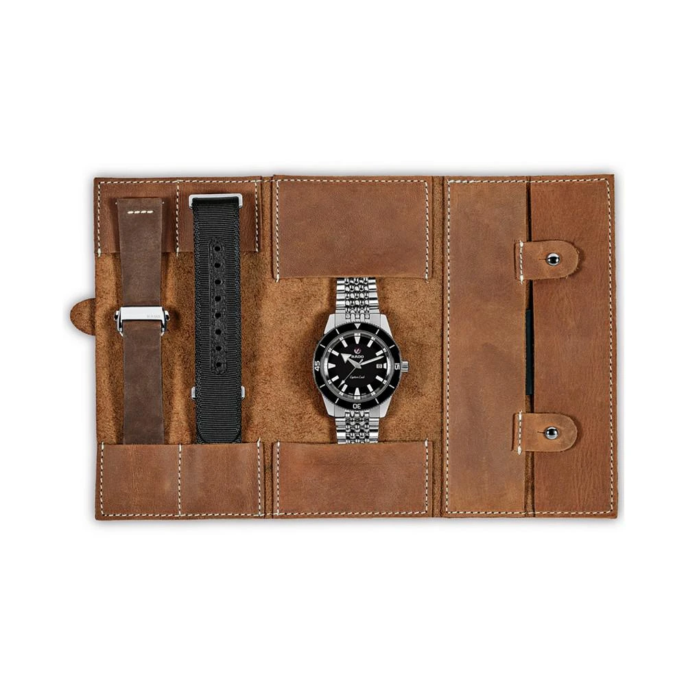 商品Rado|Men's Swiss Automatic Captain Cook Stainless Steel Bracelet Watch 42mm Gift Set,价格¥16760,第2张图片详细描述