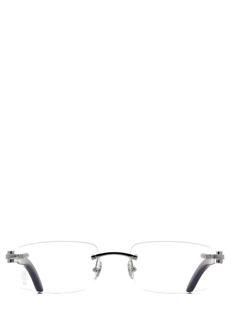 商品Cartier|Cartier Rimless Rectangular Frame Glasses,价格¥15288,第1张图片