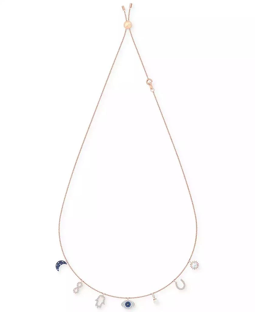 商品Swarovski|Rose Gold-Tone Crystal Protective Charm Bolo Necklace,价格¥1404,第2张图片详细描述